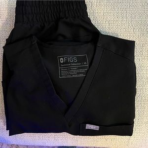 Figs black scrub set